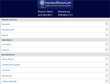 Tablet Screenshot of insurancebeacon.com